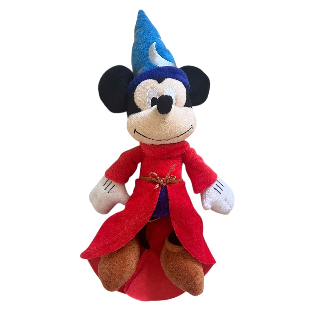 Disney Mickey Mouse Sorcerer Apprentice Plush Fantasia Wizard 14" Just‎ Play EC